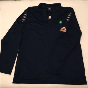 Adidas Men's 2XL Notre Dame 3/4 zip pullover